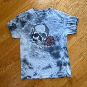 Tie-Dye Skull Graphic T-Shirt